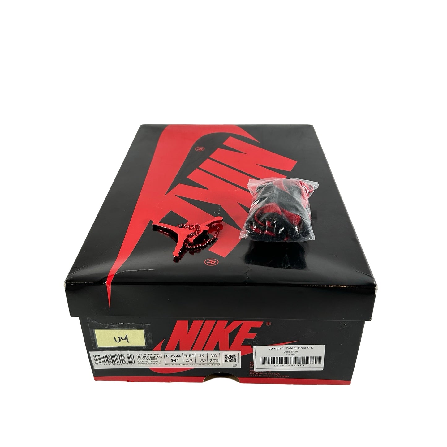 555088 063 Jordan 1 Retro High OG Patent Bred [USED] - 9.5 M (Used4)