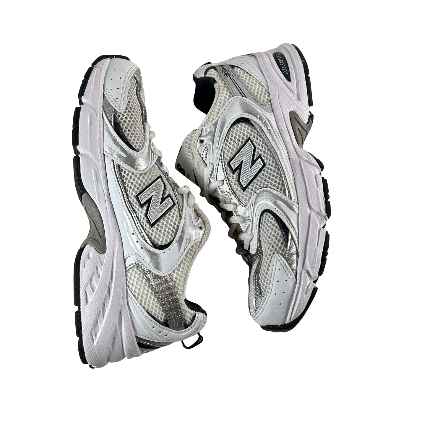MR530SG New Balance 530 White Silver Navy [USED] - 4.5 M (Used)