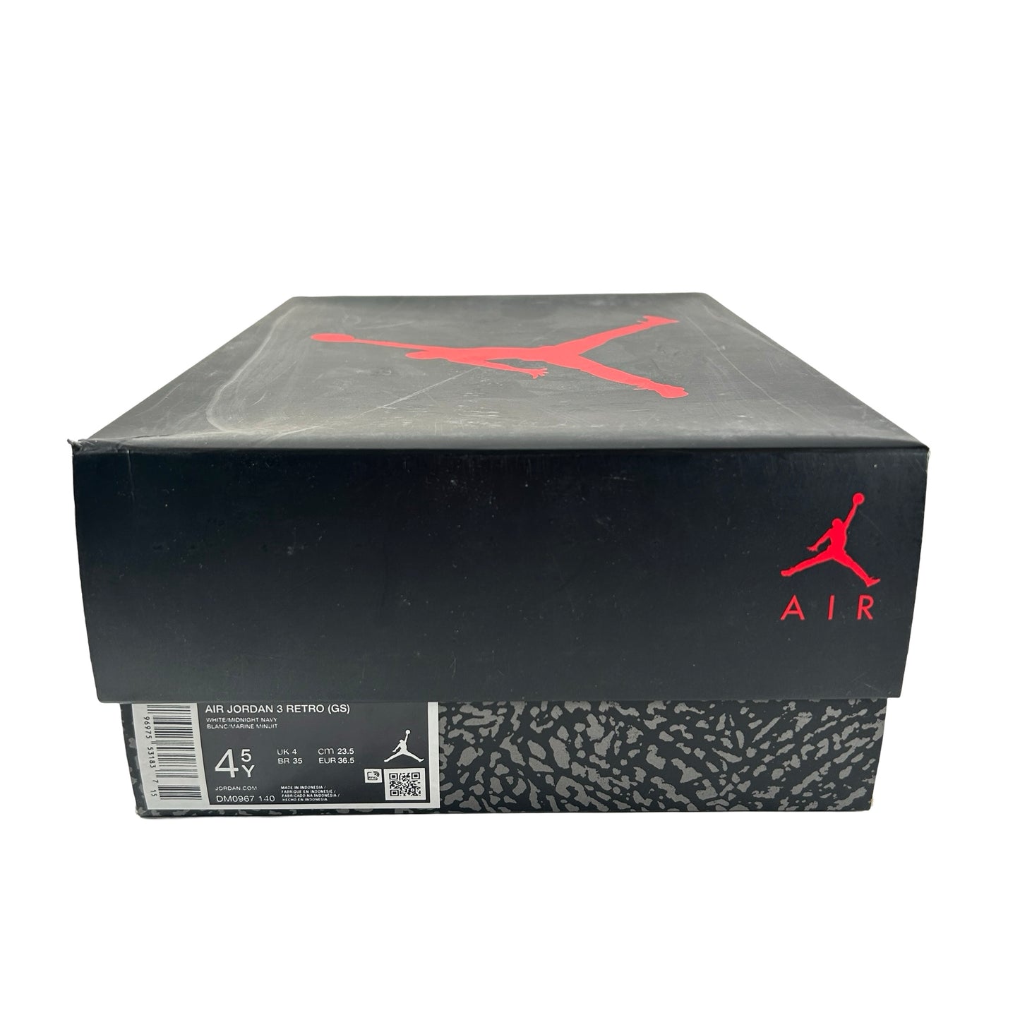 DM0967 140 Jordan 3 Retro Midnight Navy (GS) [USED] - 4.5 Y (Used)