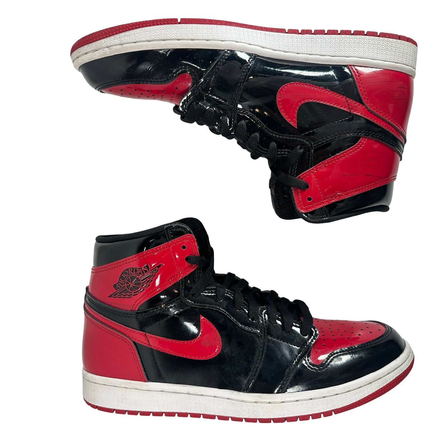 555088 063 Jordan 1 Retro High OG Patent Bred [USED] - 9.5 M (Used2)