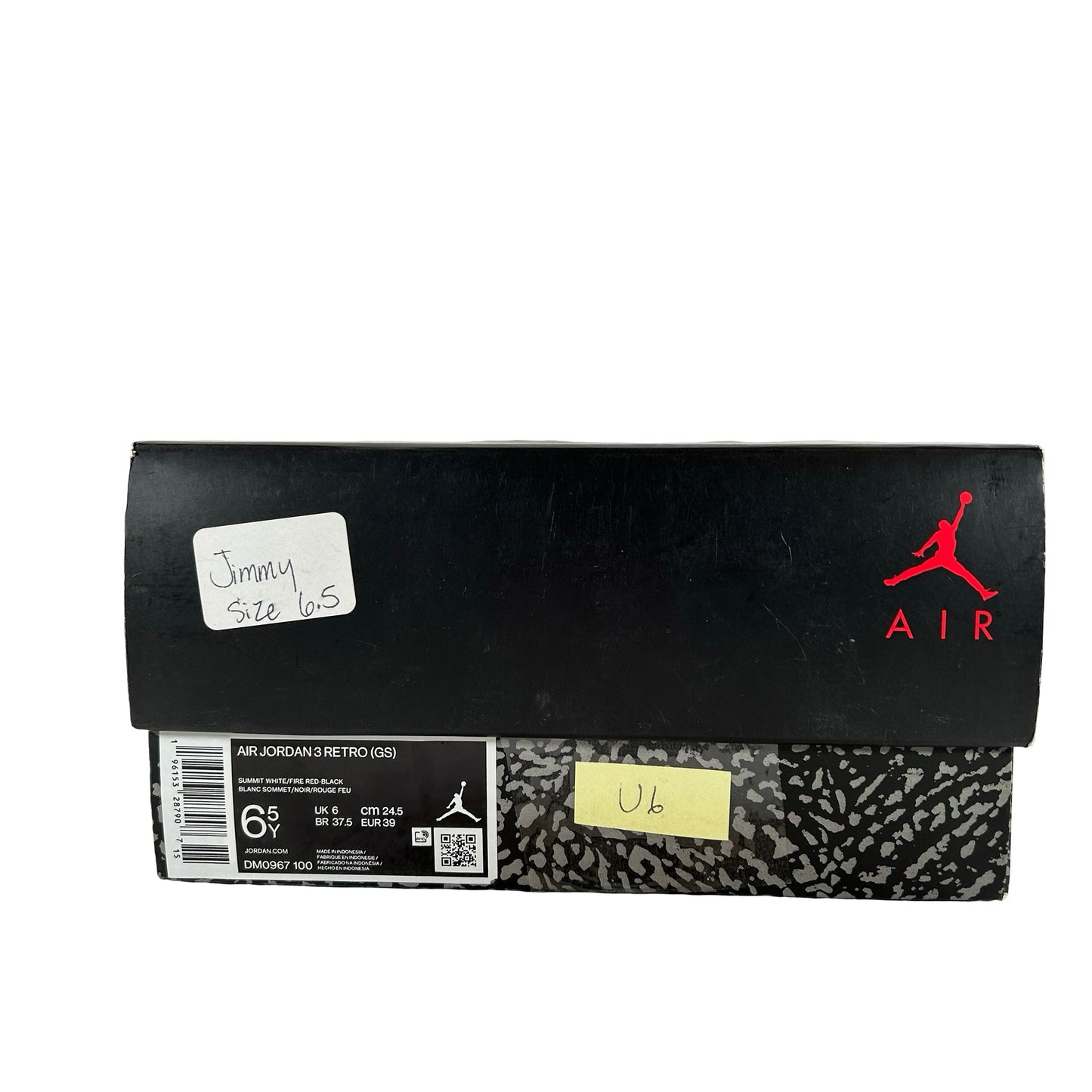 DM0967 100 Jordan 3 Retro White Cement Reimagined (GS) [USED]  - 6.5 Y (Used6)