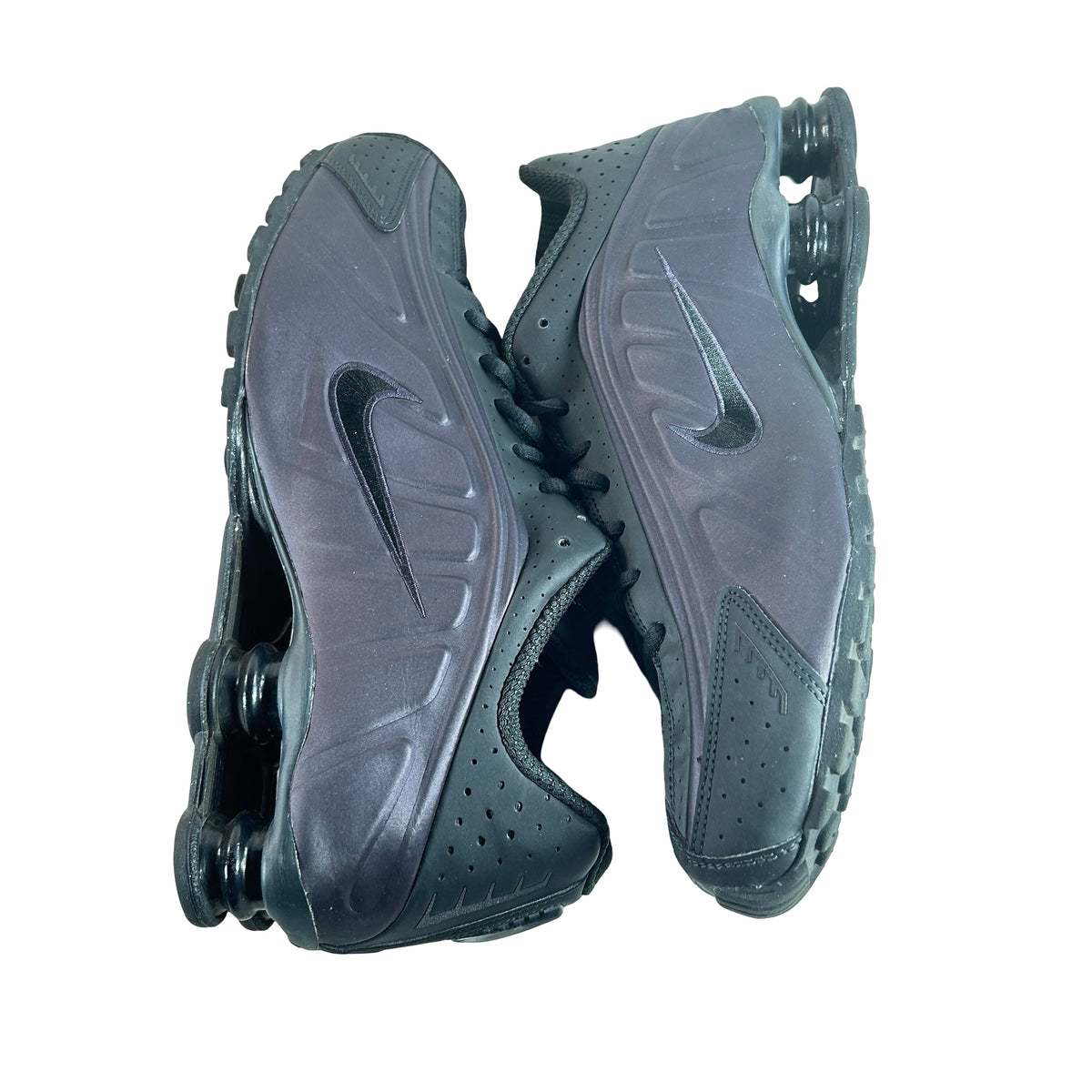 HQ1988 500 Nike Shox R4 Cave Purple Black [USED] - 12 M (Used)