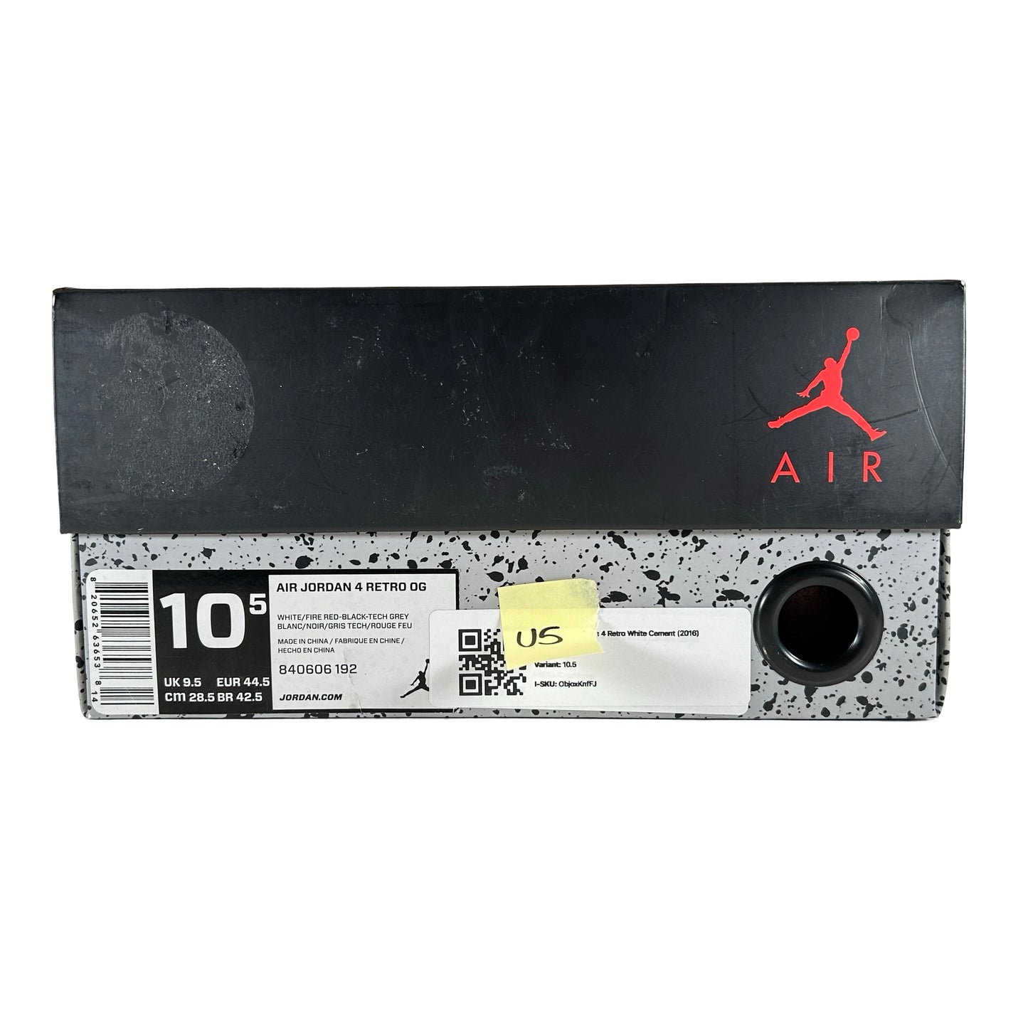 840606 192 Jordan 4 White Cement [USED] - 10.5 M (Used5)