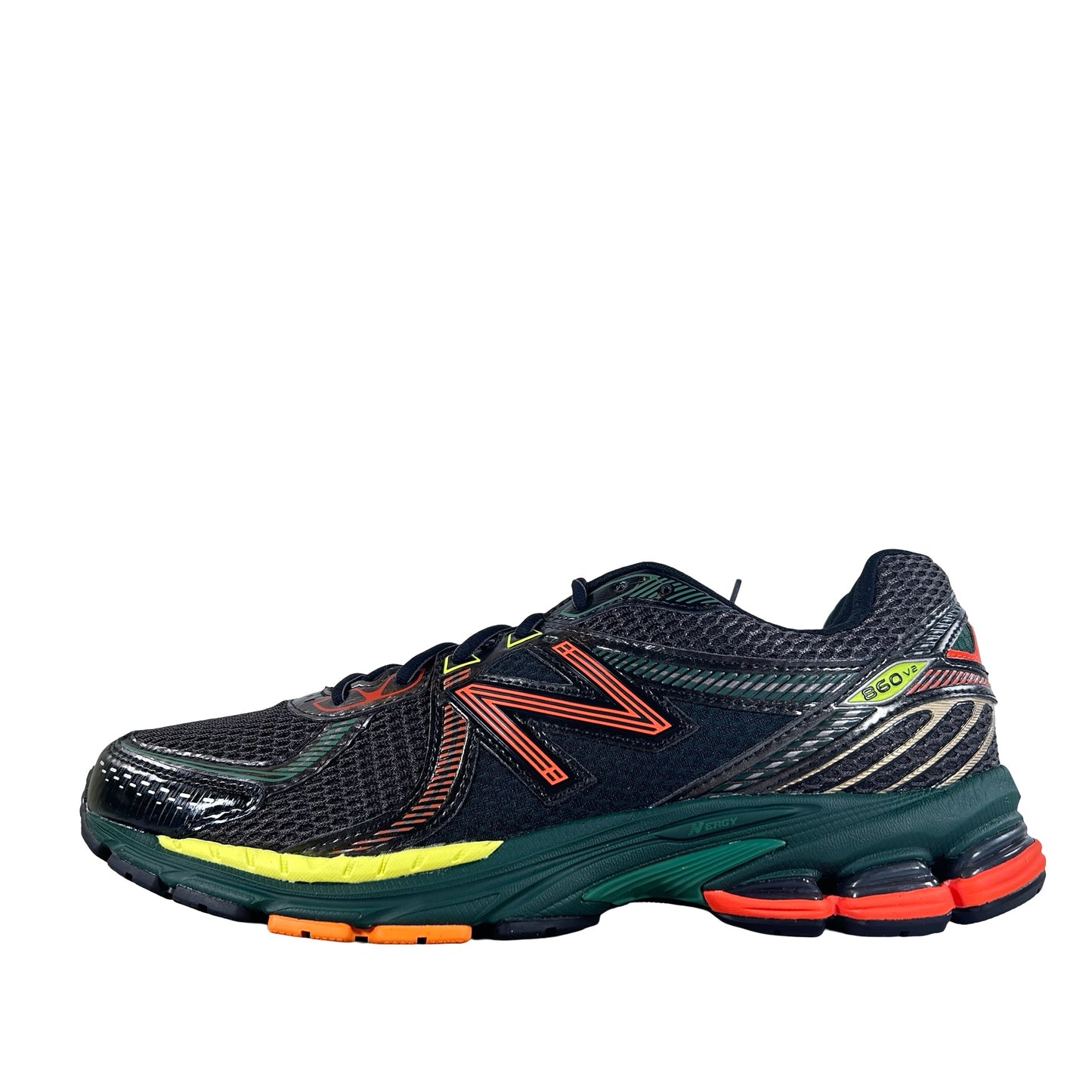 U8602D8 New Balance 860v2 Aime Leon Dore Black Green [USED] - 12 M (Used)