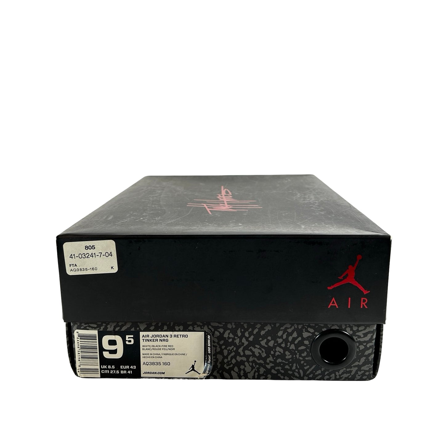 AQ3835 160 Jordan 3 Retro Tinker Hatfield [USED] - 9.5 M (Used)