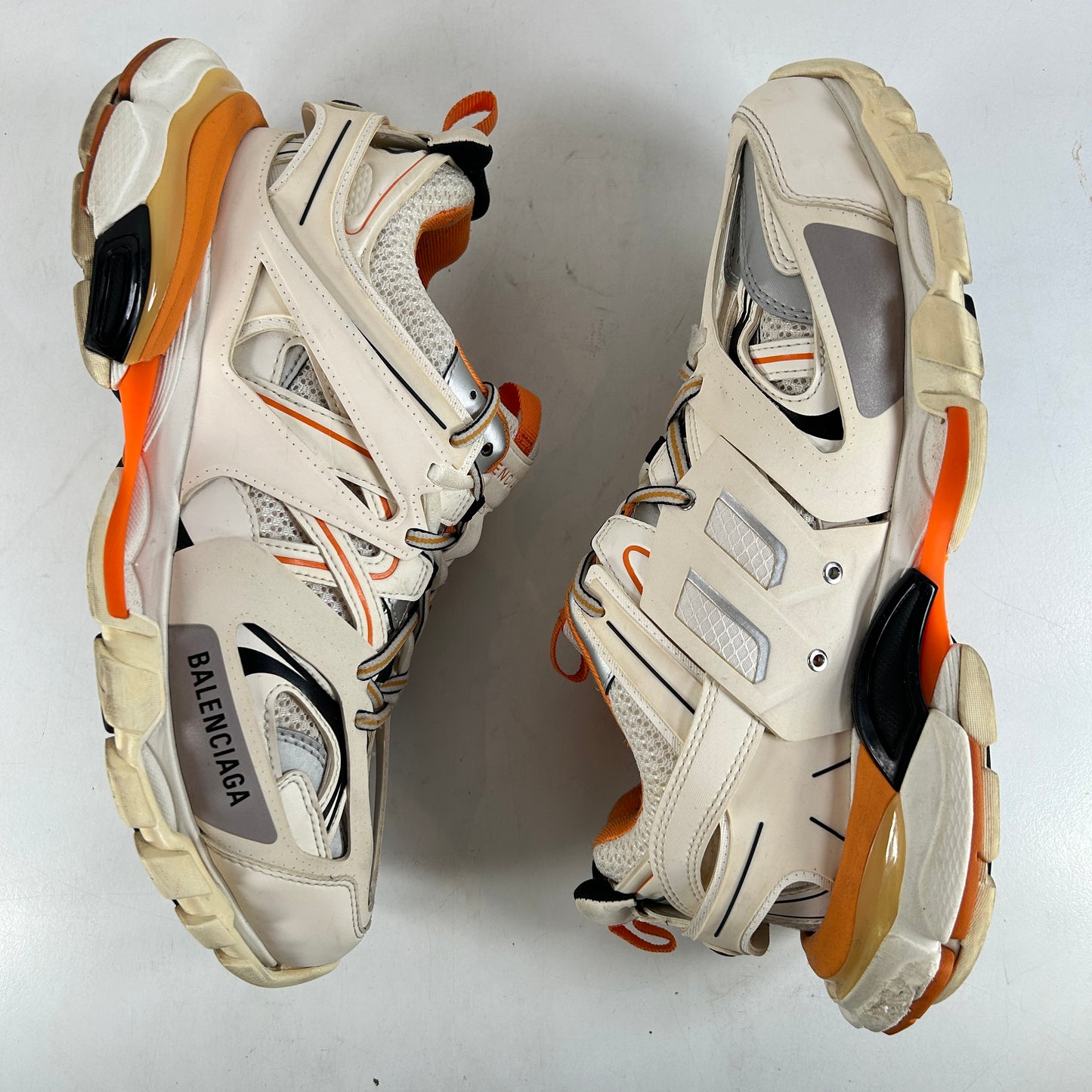 542023W1GB19059 Balenciaga Track Sneaker 'White Orange' [USED] - 10 M (Used) (No Box)