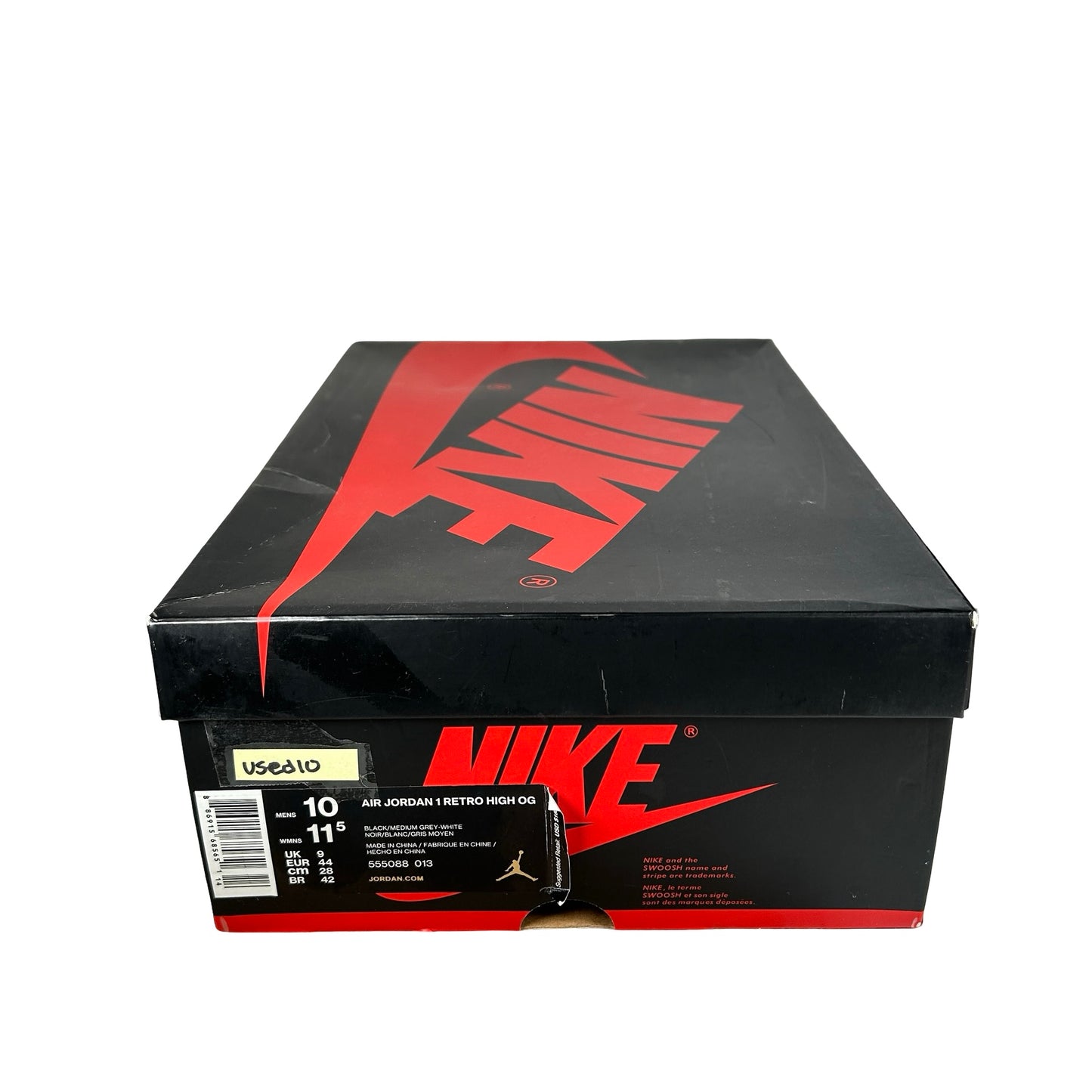 555088 013 Jordan 1 Shadow (2018) [USED] - 10 M (Used10)