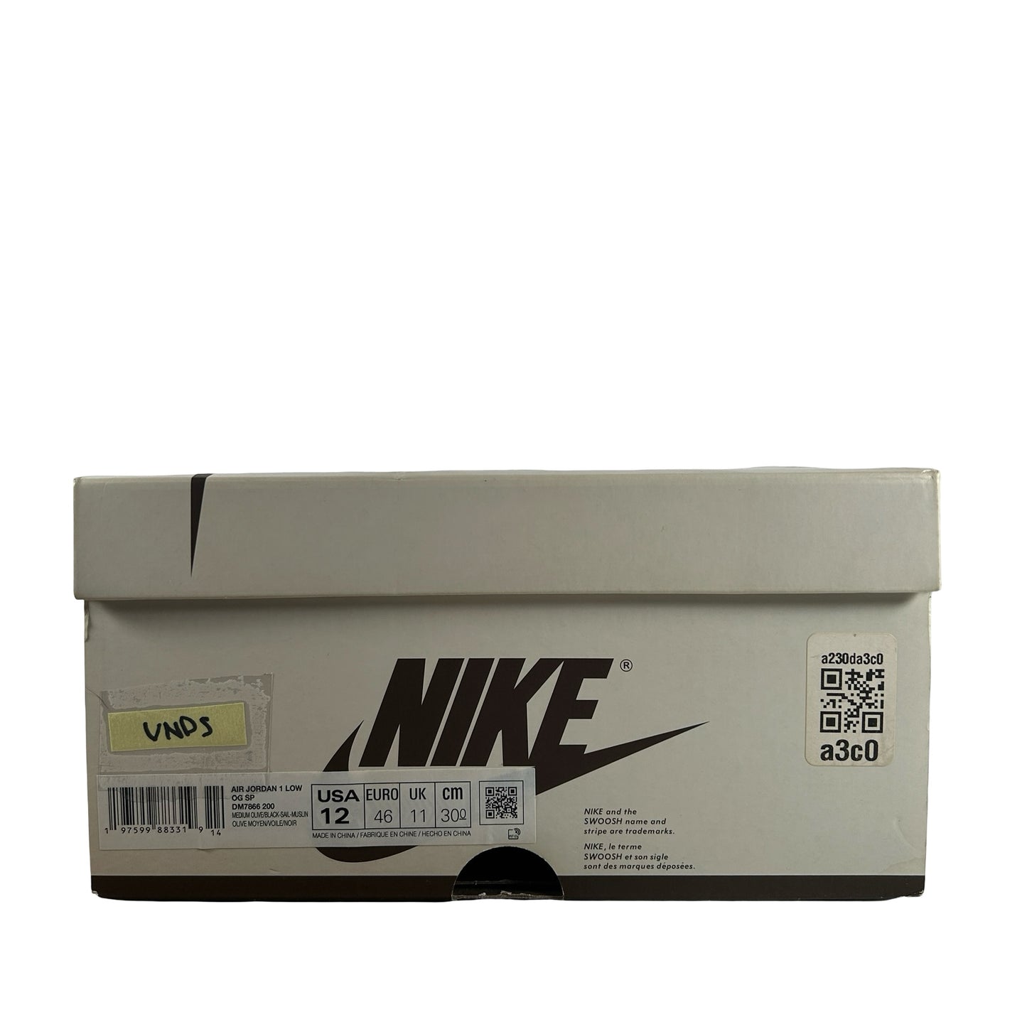 DM7866 200 Jordan 1 Retro Low OG SP Travis Scott Medium Olive [USED] - 12 M (VNDS)