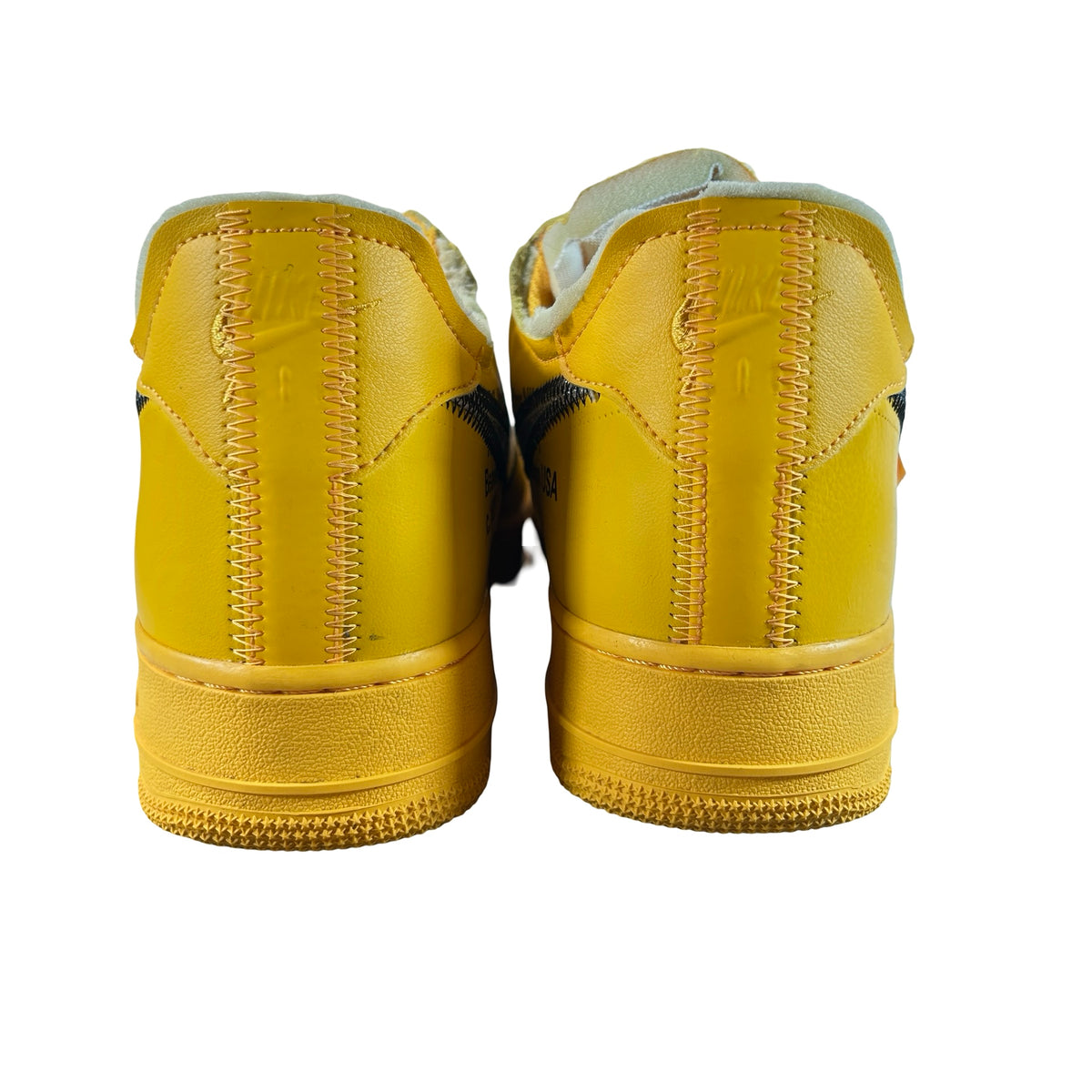 DD1876 700 Nike Air Force 1 Low Off-White ICA University Gold [USED] - 13 M (Used)