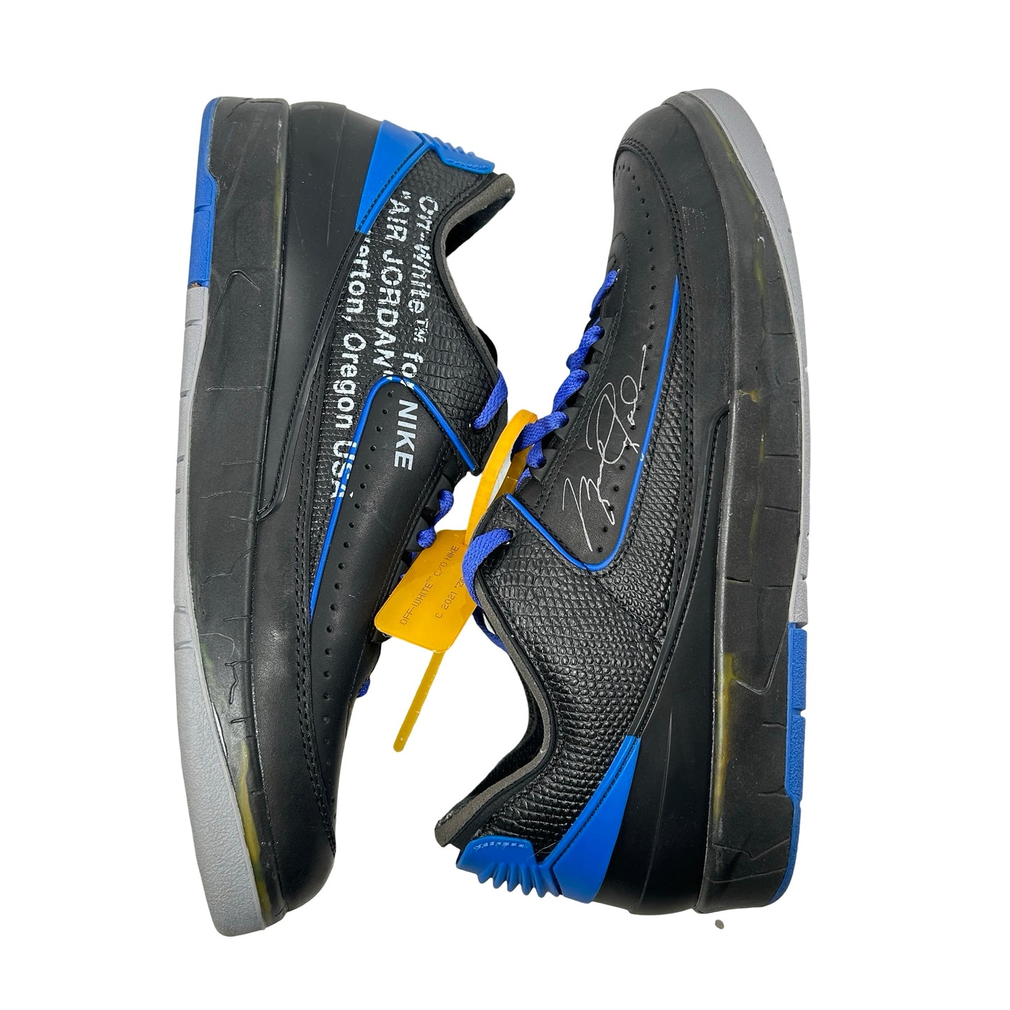 DJ4375 004 Jordan 2 Retro Low SP Off-White Black Blue [USED] - 12 M (Used) (No Insoles)