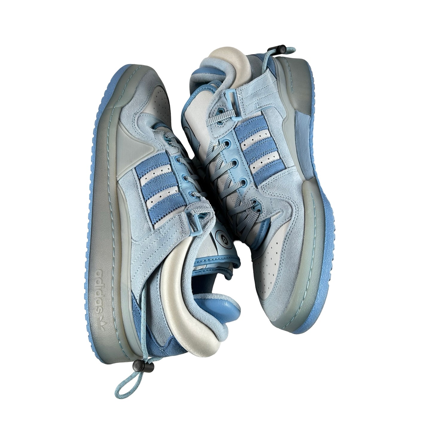 GY9693 adidas Forum Buckle Low Bad Bunny Blue Tint [USED] - 12 M (Used) (No Box)