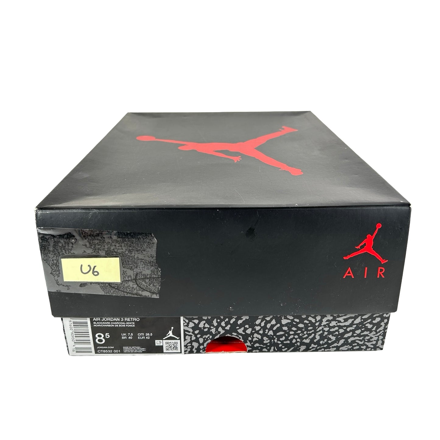 CT8532 001 Jordan 3 Retro Black Cat (2025) [USED] - 8.5 M (Used6)