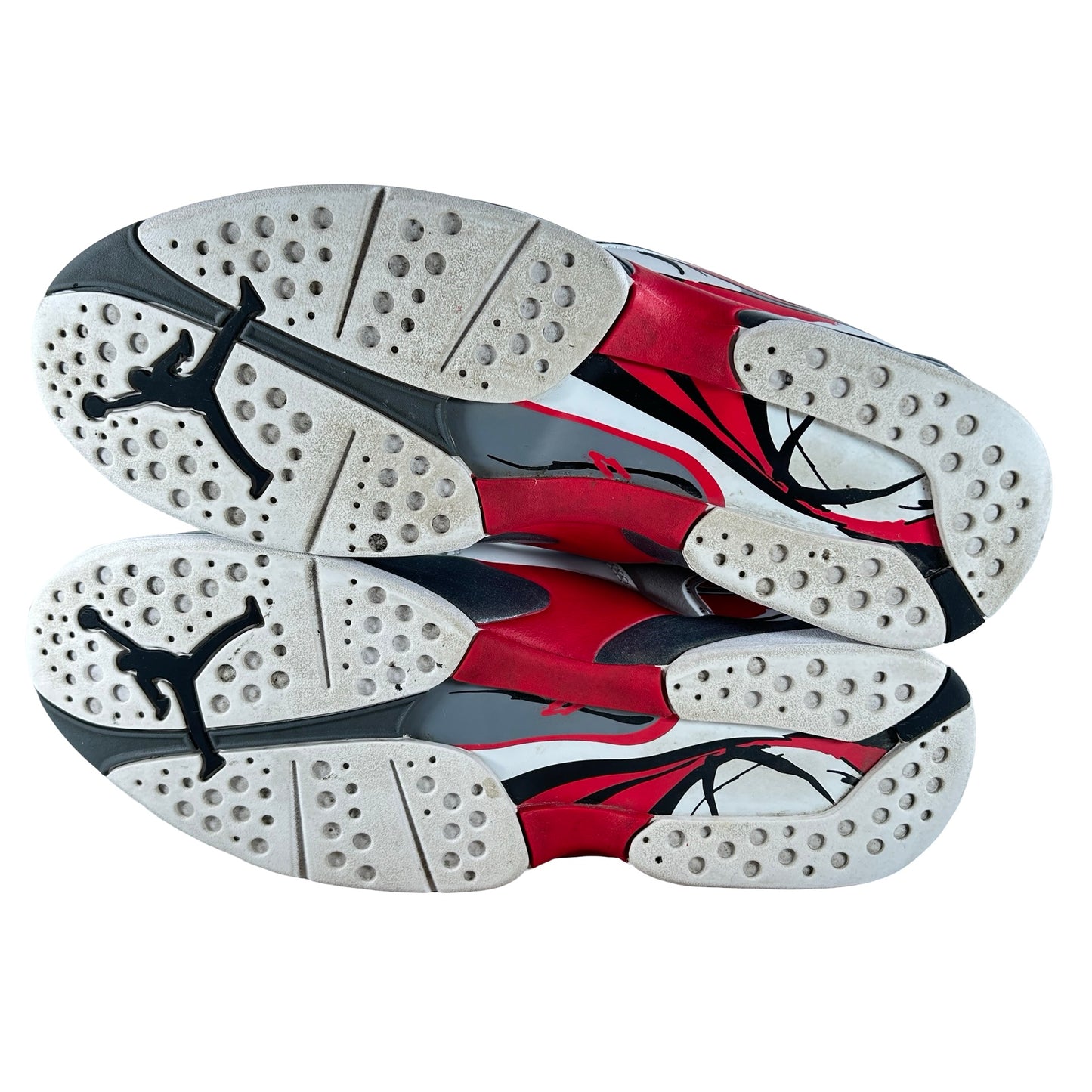 305381 100 Jordan 8 Retro White True Red (2025) [USED] - 13 M (Used)