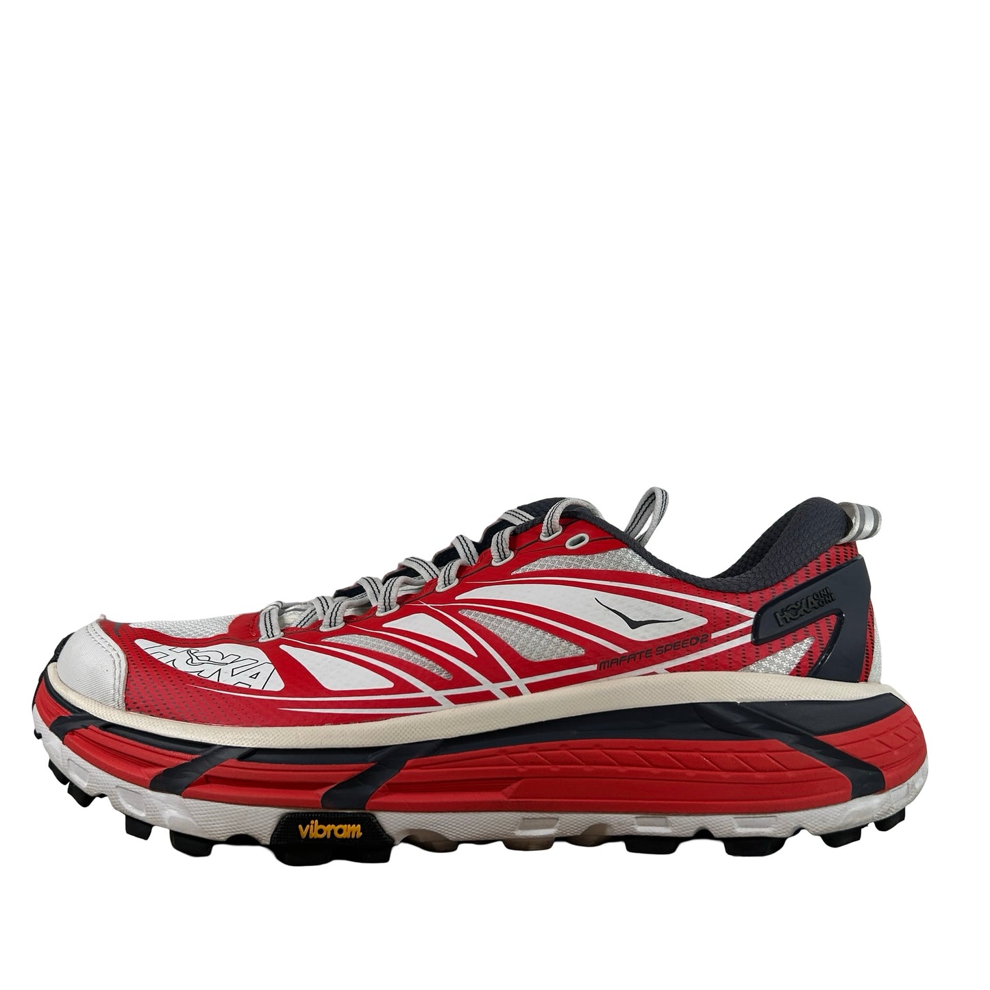 1126851 CRSW Hoka Mafate Speed 2 Cerise White [USED] - 9.5 M (Used) (No Box)