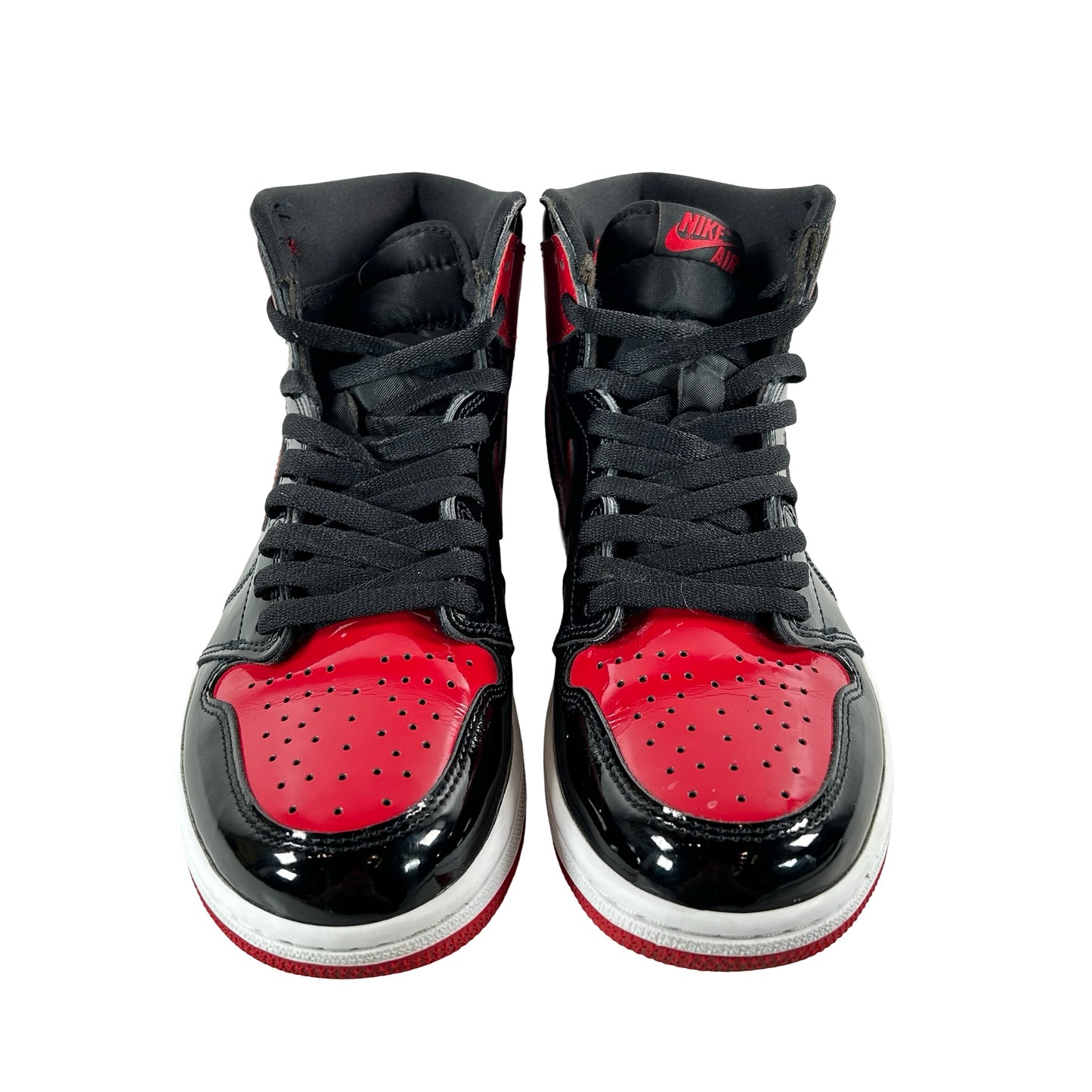 555088 063 Jordan 1 Retro High OG Patent Bred [USED] - 9 M (Used3) (No Box3)
