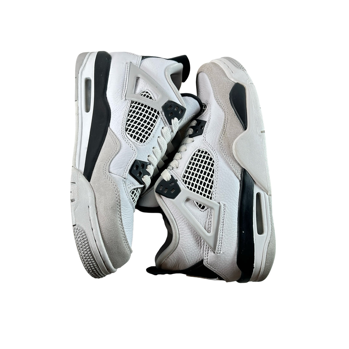 408452 111 Jordan 4 Retro Military Black (GS) [USED] - 7 Y (Used)