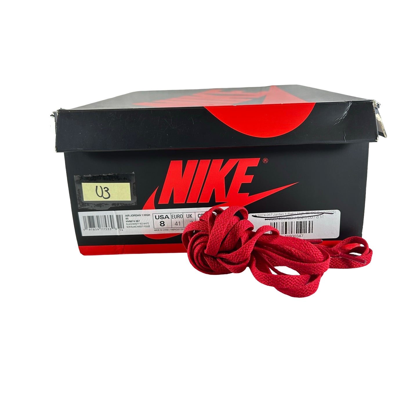 HV6674 067 Jordan 1 Retro High '85 OG Bred (2025) [USED] - 8 M (Used3)
