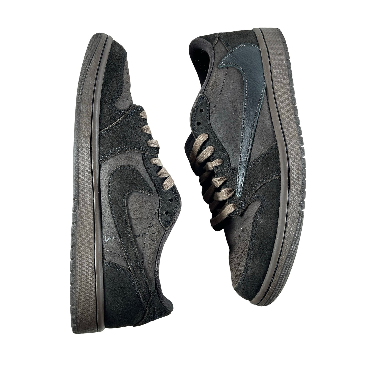 DM7866 202 Jordan 1 Retro Low OG SP Travis Scott Velvet Brown [USED] - 8.5 M (Used2) (No Box)
