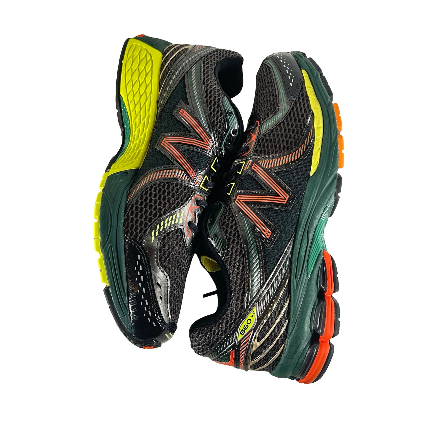 U8602D8 New Balance 860v2 Aime Leon Dore Black Green [USED] - 12 M (Used)