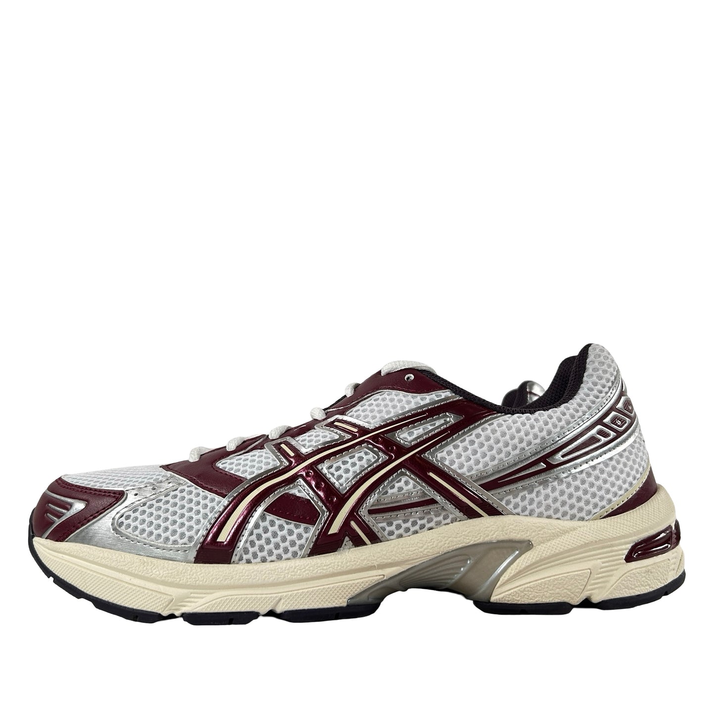 1203A685 100 ASICS Gel-1130 White Maroon Banner [USED] - 8.5 M (Used)