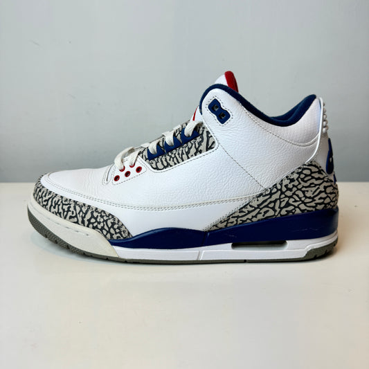 854262 106 Jordan 3 Retro True Blue (2016) [USED] - 10 M (Used)