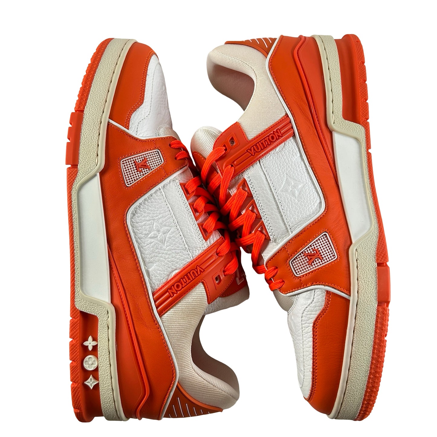 1A811P Louis Vuitton LV Trainer Orange [CONDITIONAL] - LV 10.5 (Yellowing)