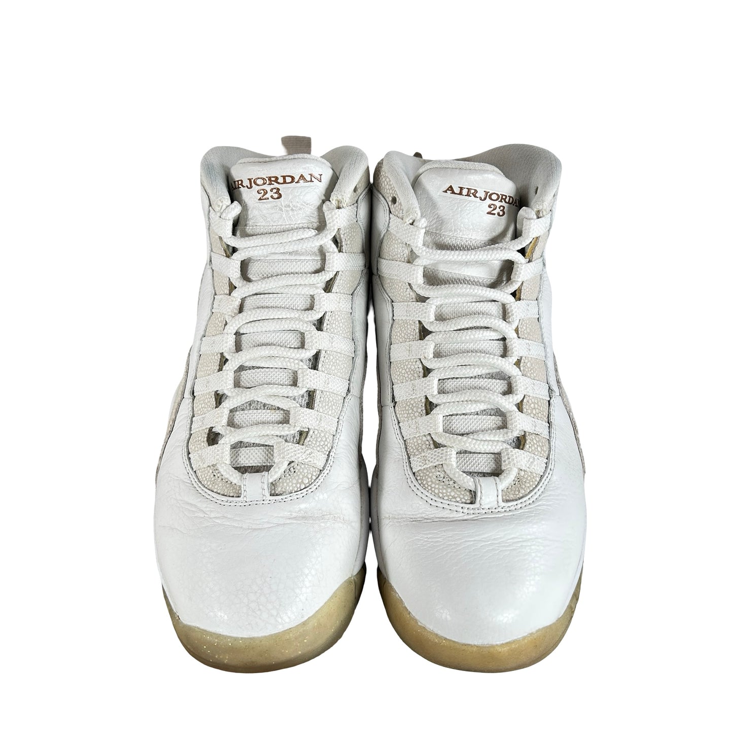 819955 100 Jordan 10 Retro Drake OVO White [USED] - 10.5 M (Used)