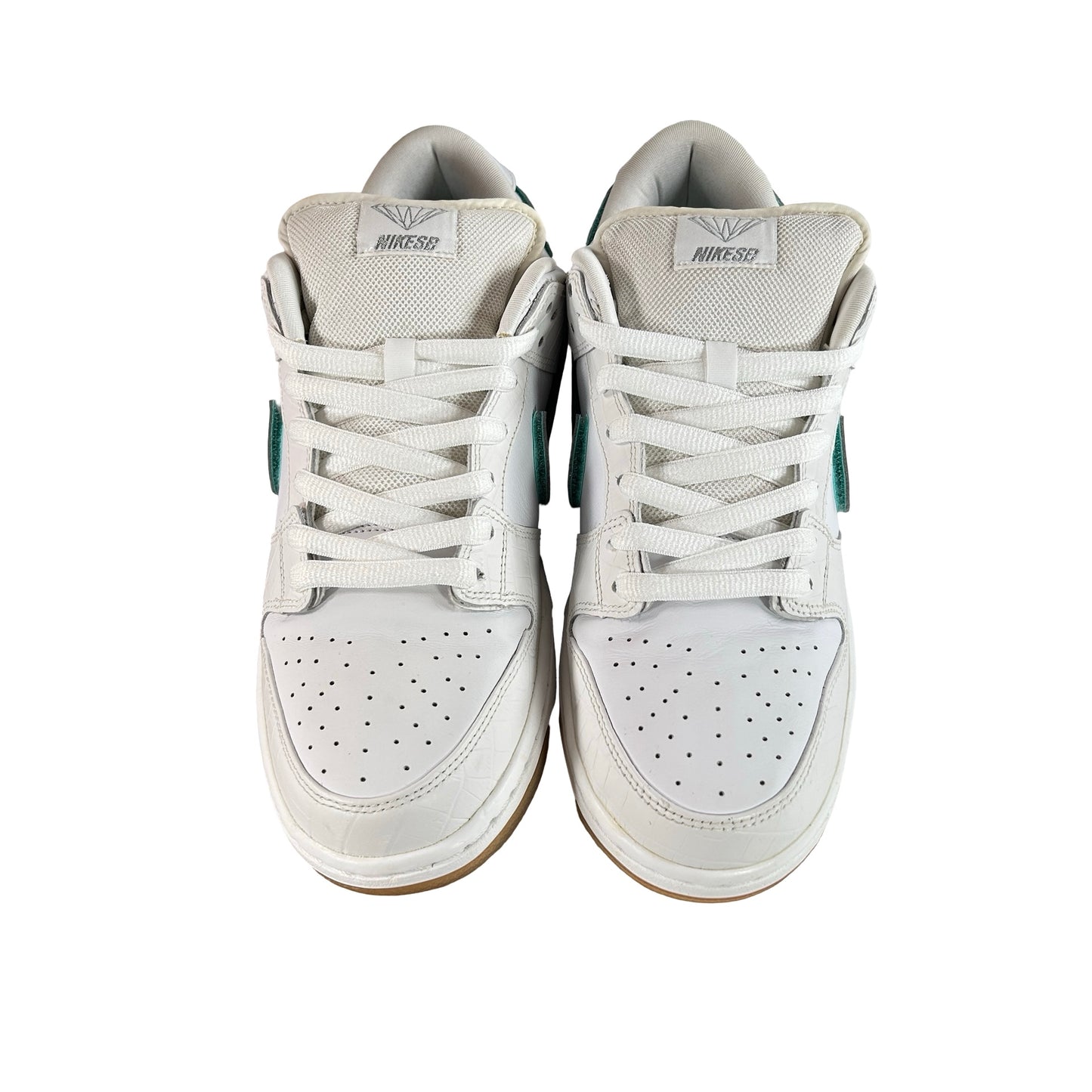 BV1310 100 Nike SB Dunk Low Diamond Supply Co. White Diamond [USED] - 10 M (Used)