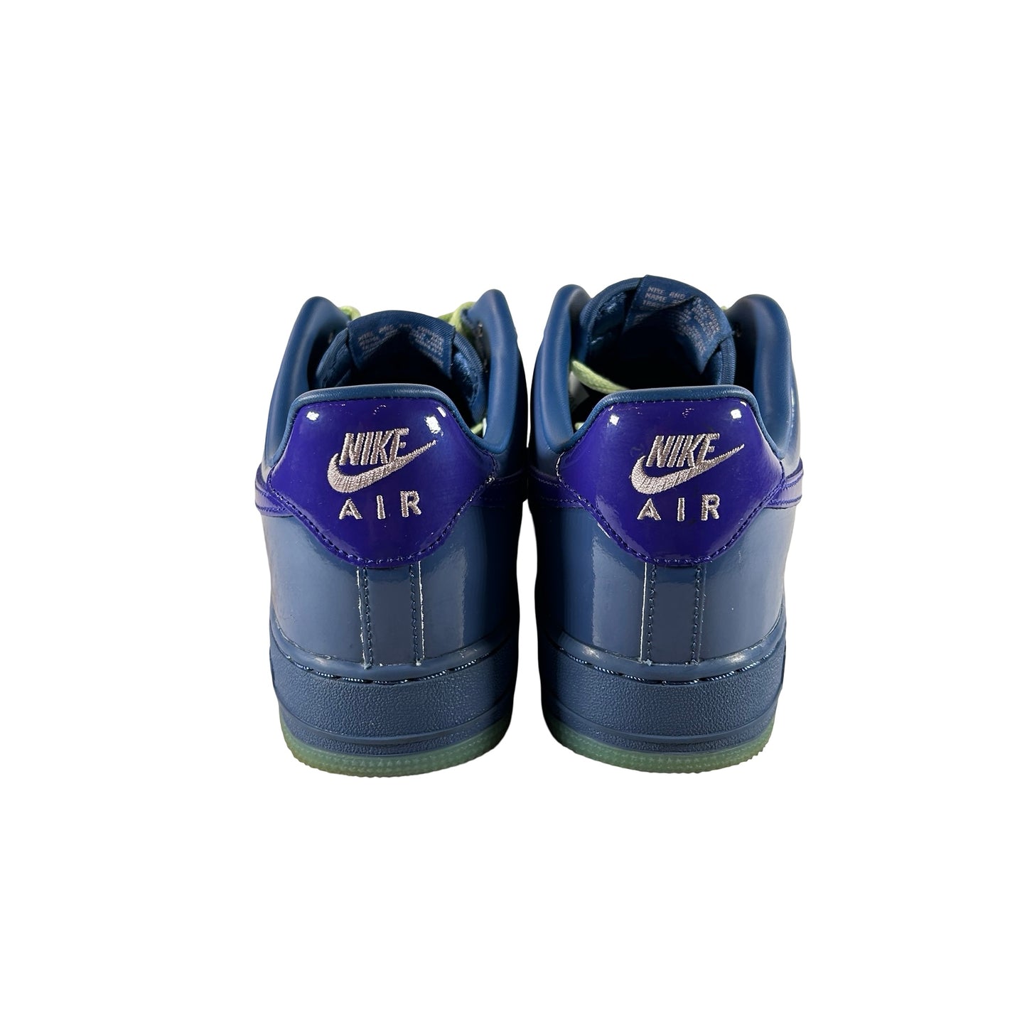 IO4489 400 Nike Air Force 1 Low Patent Leather Mystic Navy Grape Ice [USED] - 8 M (Used)