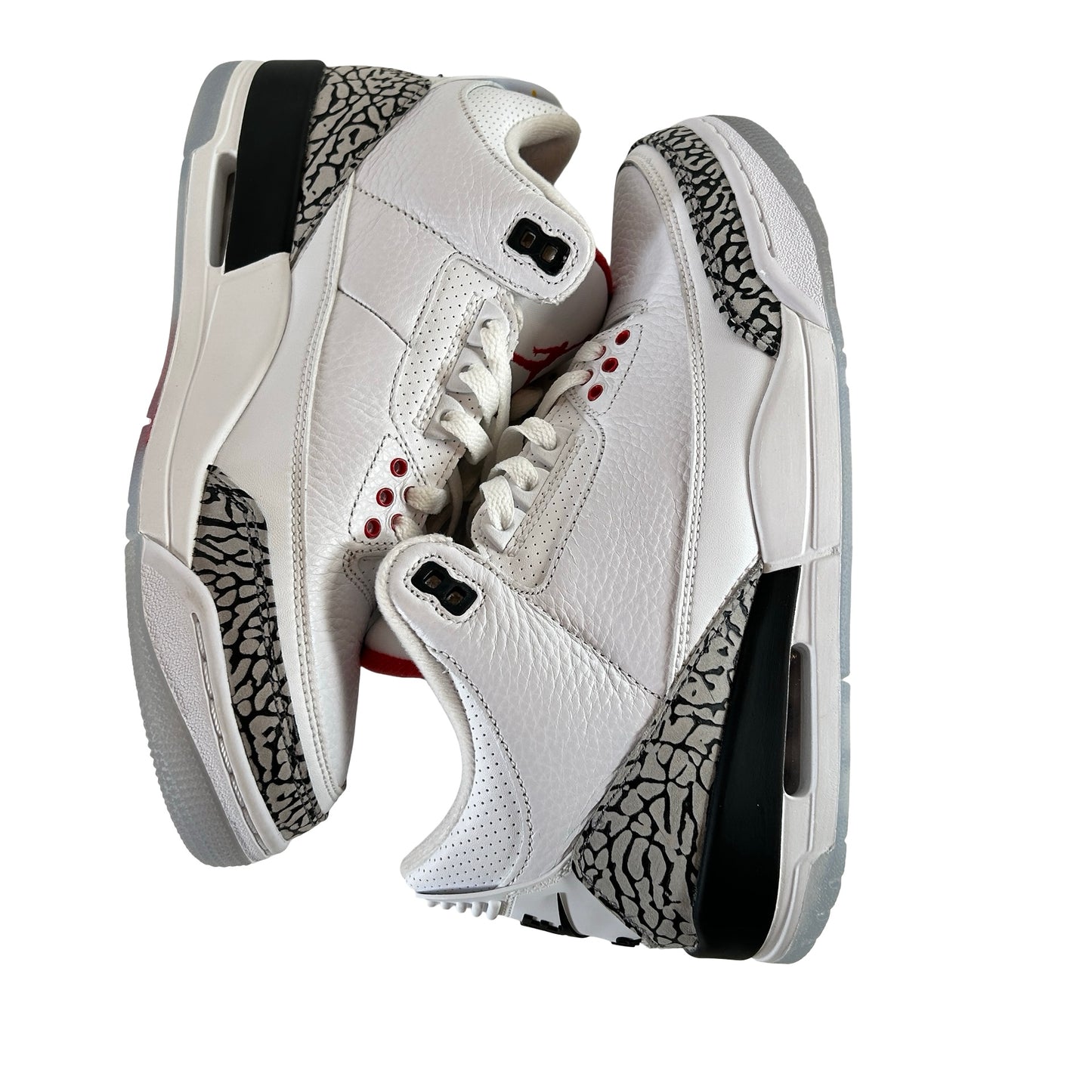 923096 101 Jordan 3 Retro Free Throw Line White Cement [CONDITIONAL] - 8.5 M (Yellowing Soles)