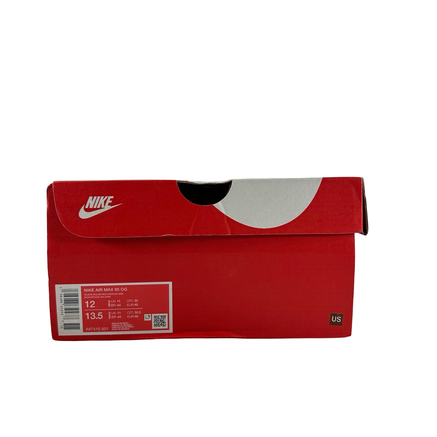 IM7410 001 Nike Air Max 95 OG Big Bubble Solar Red (2025) [USED] - 12 M (Used)