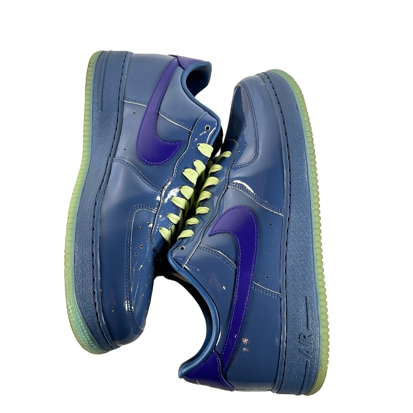 IO4489 400 Nike Air Force 1 Low Patent Leather Mystic Navy Grape Ice [USED] - 11 M (Used2)