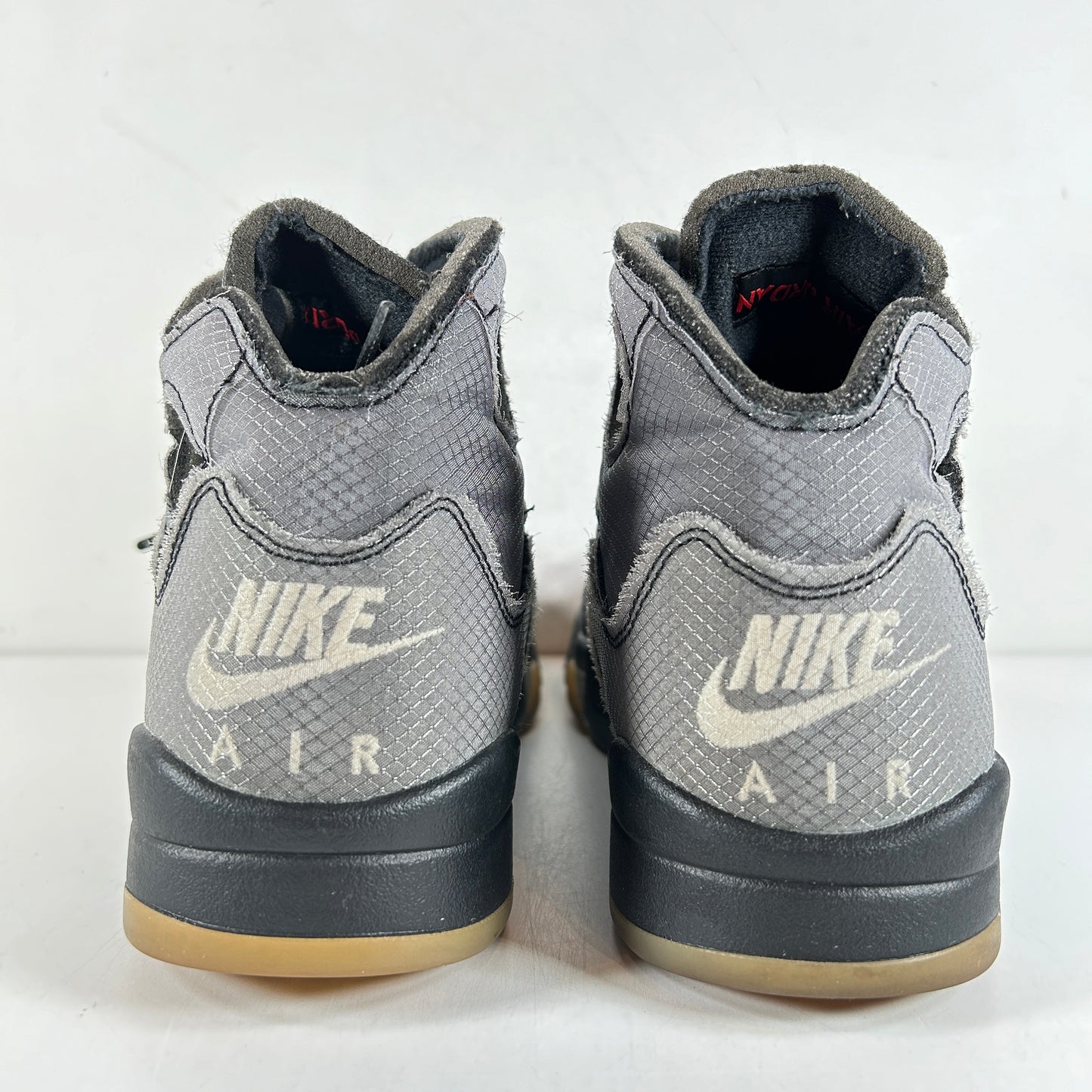 CT8480 001 Jordan 5 Off-White Black [USED] - 10 M (Used) (No Box) (Cut Holes)