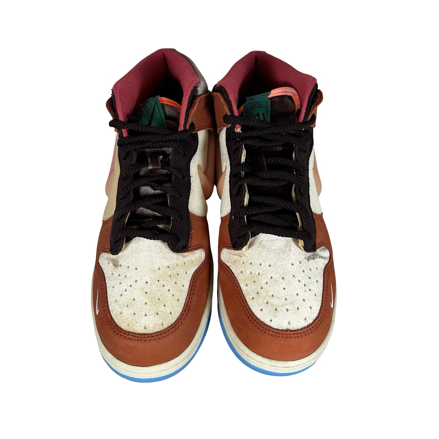 DJ1173 700 Nike Dunk Mid Social Status Free Lunch Chocolate Milk [USED] - 9.5 M (Used) (Replace Box)