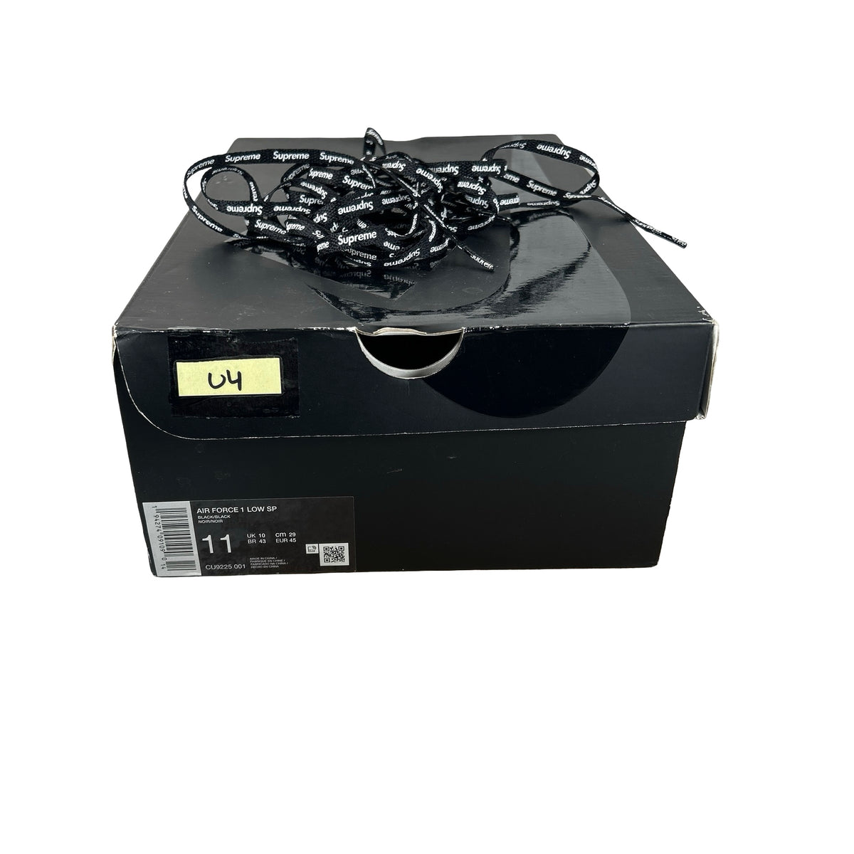 CU9225 001 Air Force 1 Low Supreme Black [USED] - 11 M (Used4)