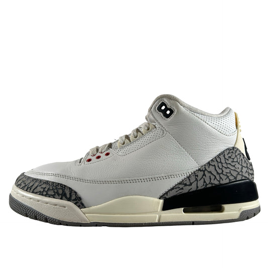 DN3707 100 Jordan 3 Retro White Cement Reimagined [USED] - 8 M (Used) (Replace Box)