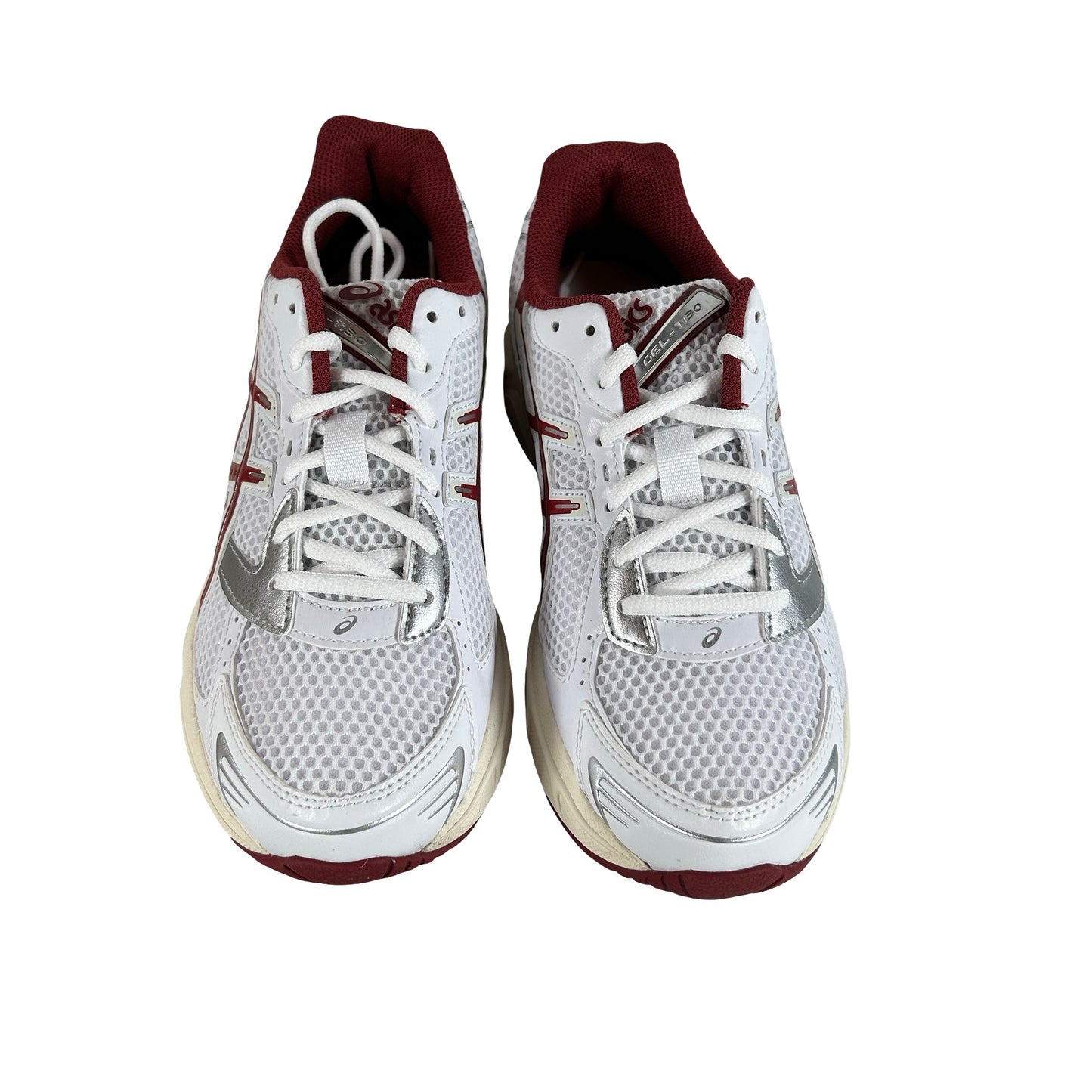1201A518 100 ASICS Gel-1130 White Red Dahlia (Women's) [USED] - 8 W / 6.5 M (Used)