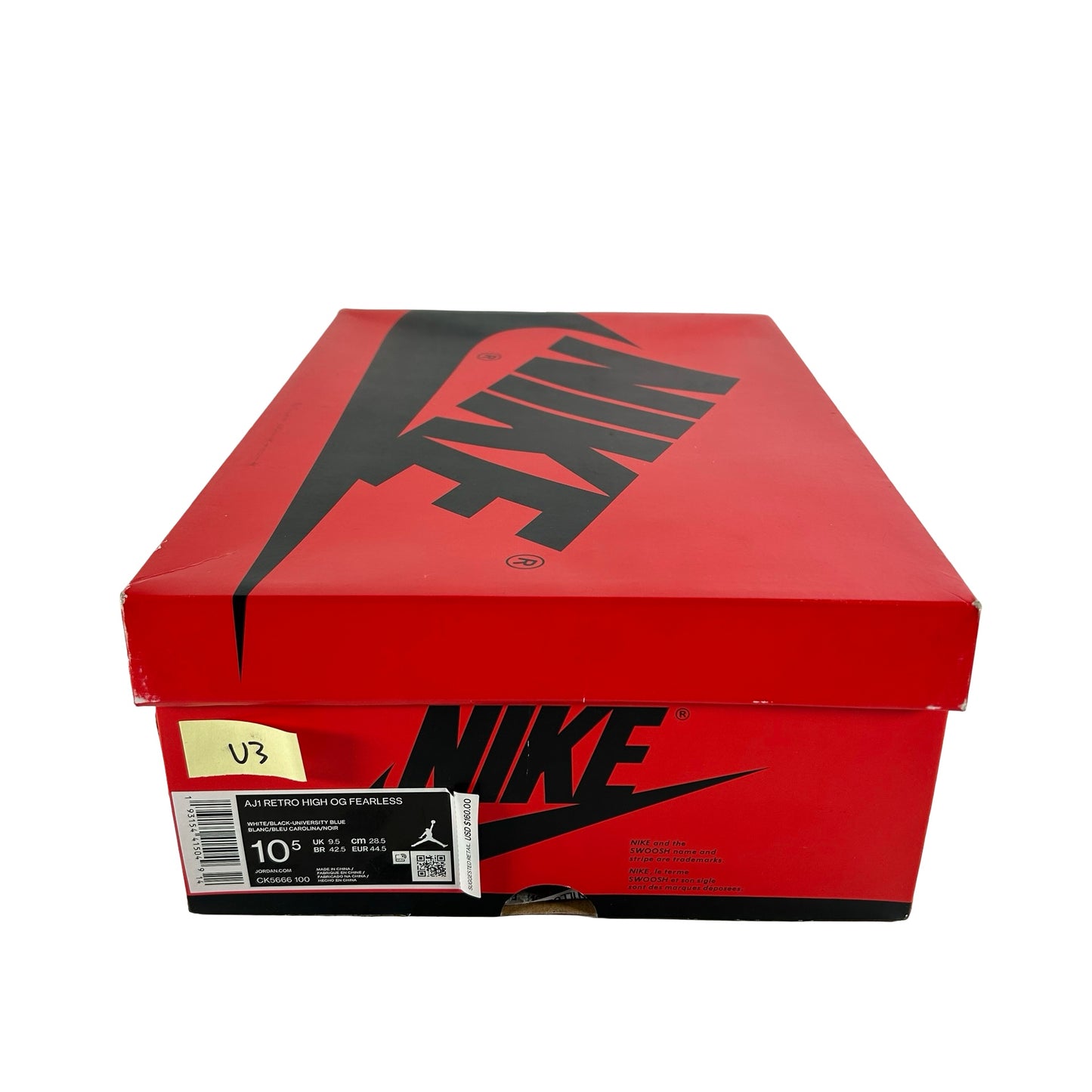 CK5666 100 Jordan 1 Retro High Fearless UNC Chicago [USED] - 10.5 M (Used3)