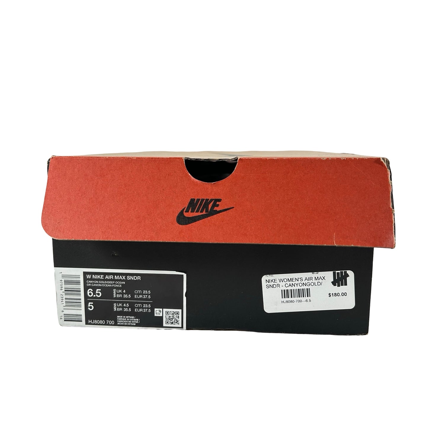 HJ8080 700 Nike Air Max Sunder Canyon Gold Deep Ocean (W) [USED] - 6.5 W (Used)