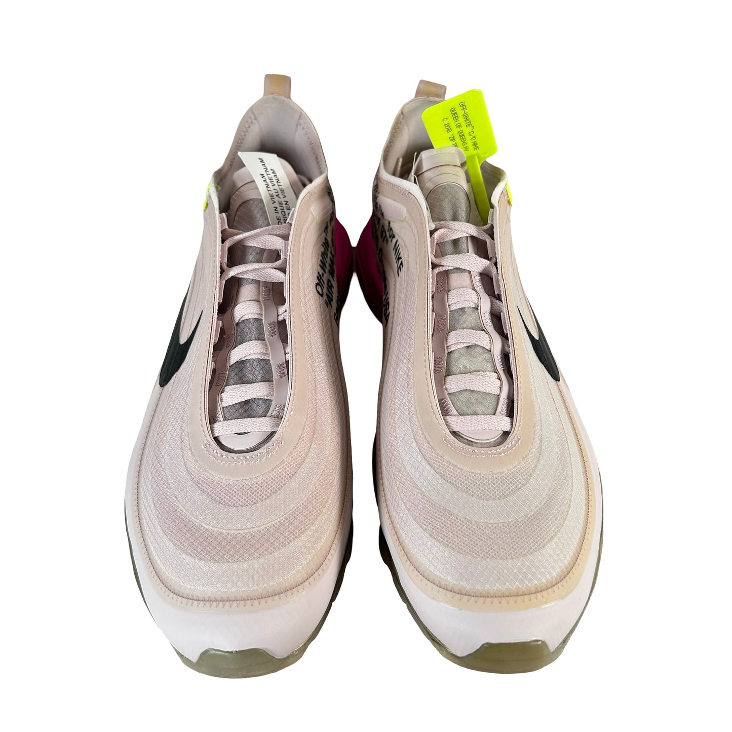 AJ4585 600 Nike Air Max 97 Off-White Elemental Rose Serena Queen - 11.5 M (Yellowing)