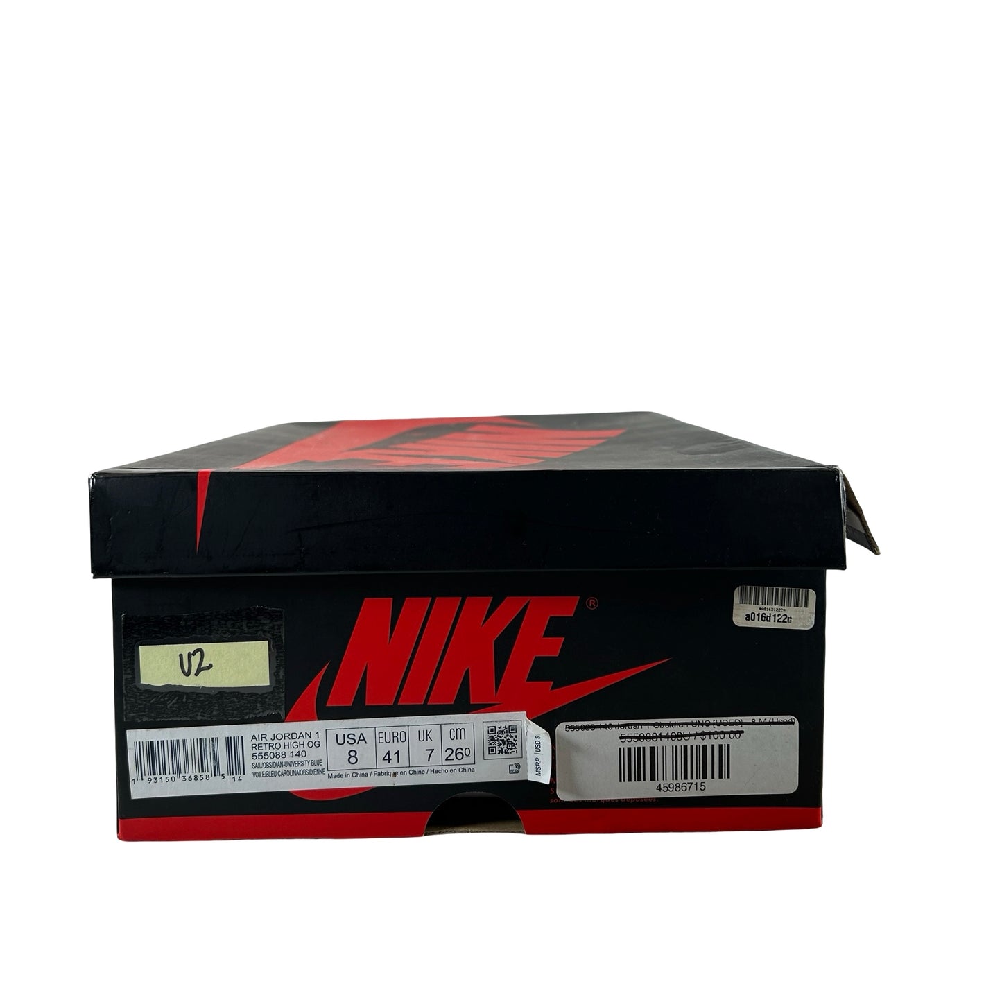 555088 140 Jordan 1 Obsidian UNC [USED] - 8 M (Used2)