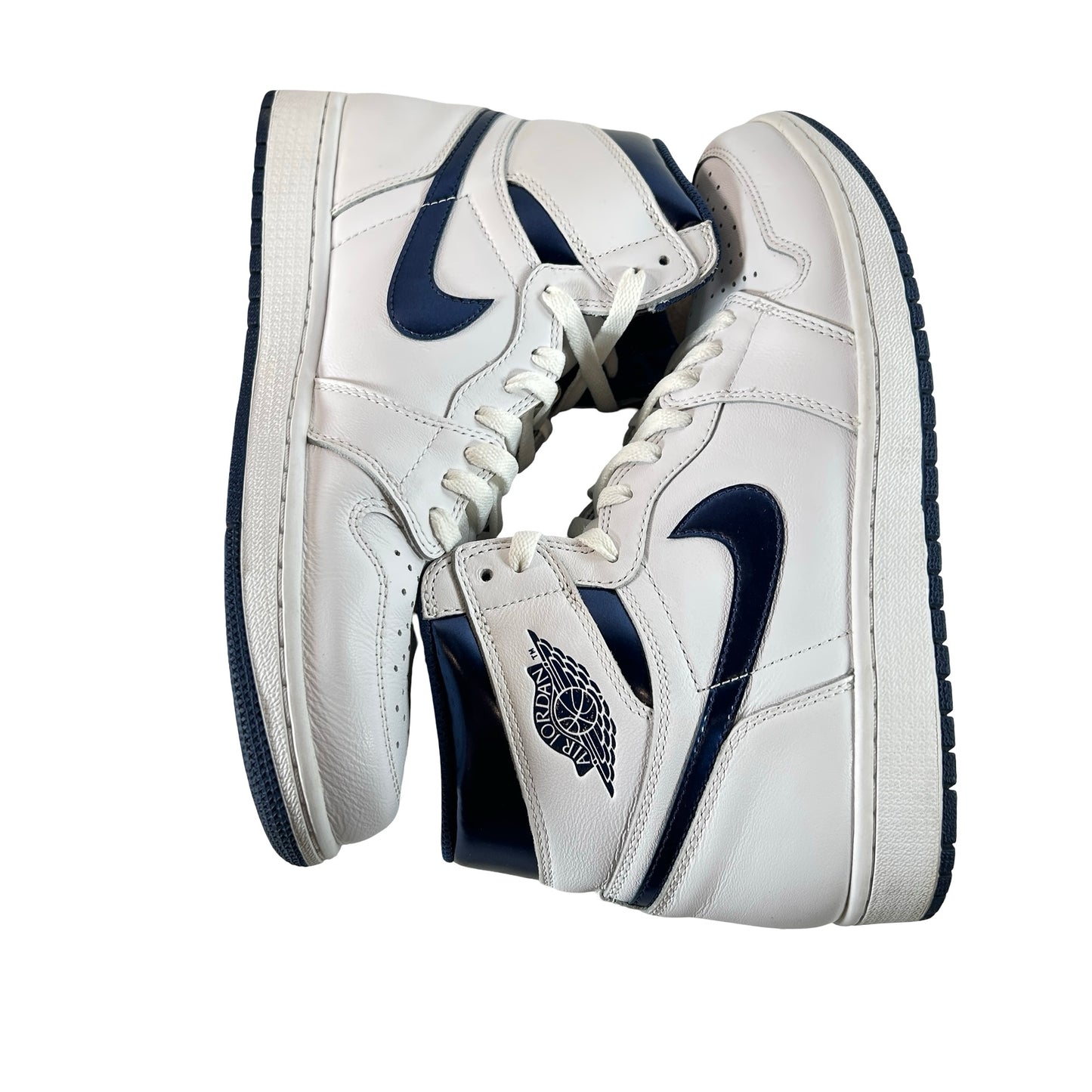 555088 106 Air Jordan 1 Retro High OG Metallic Navy 2016 [USED] - 10 (Used)