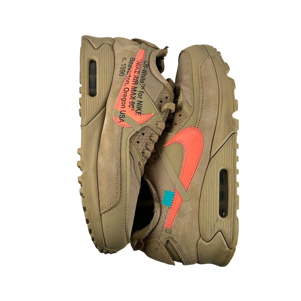 AA7293 200 Nike Air Max 90 Off-White Desert Ore [USED] - 8.5 M (Used3)