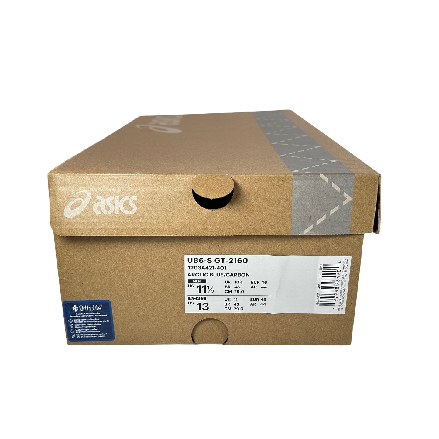 1203A421 401 ASICS UB6-S GT-2160 Kiko Kostadinov Arctic Blue Carbon [USED] - 11.5 M (VNDS)