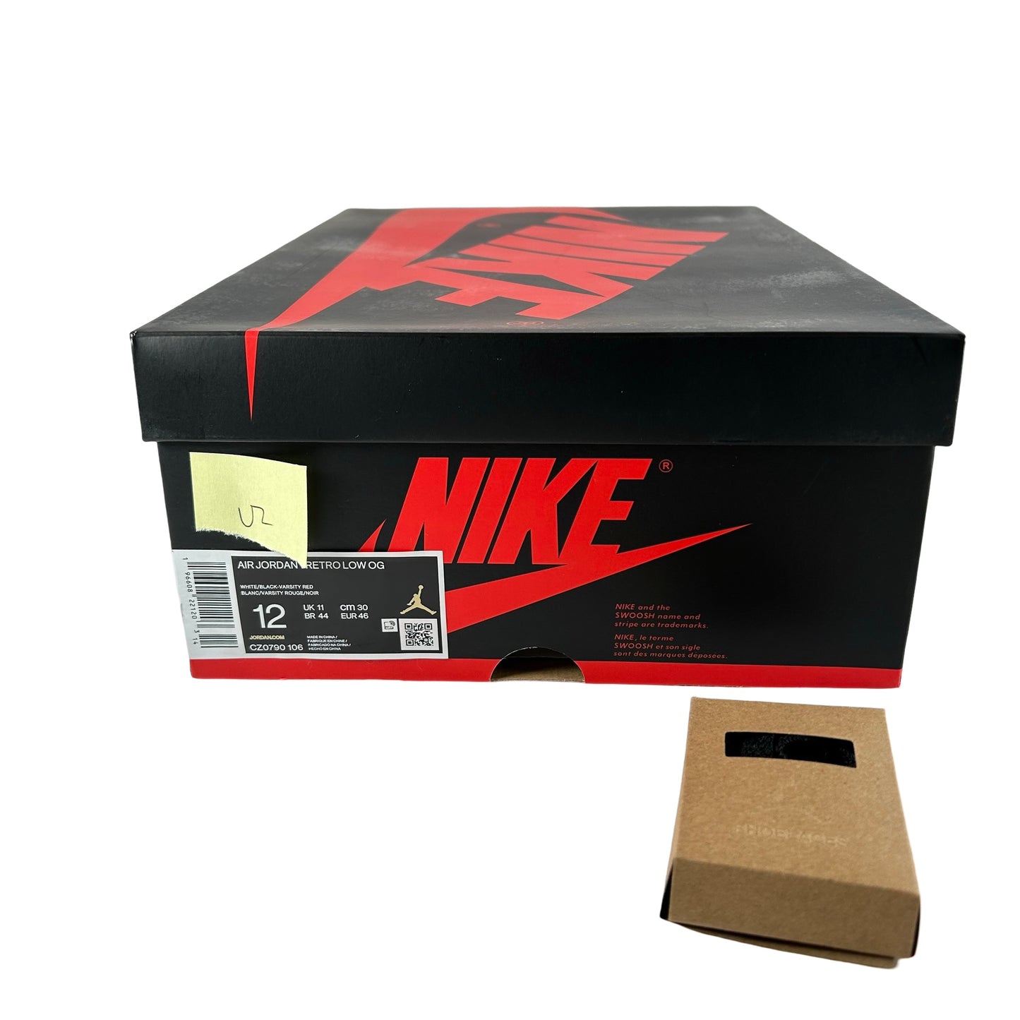 CZ0790 106  Jordan 1 Retro Low OG Black Toe (2023) [USED] - 12 M (Used2)