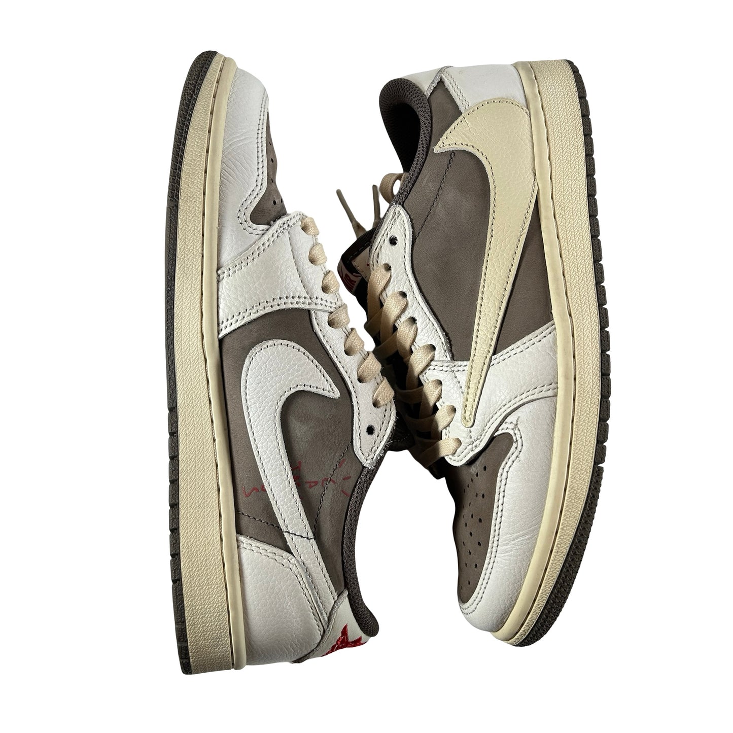 DM7866 162 Jordan 1 Retro Low OG SP Travis Scott Reverse Mocha [USED] - 7.5 M (Used) (No Box)
