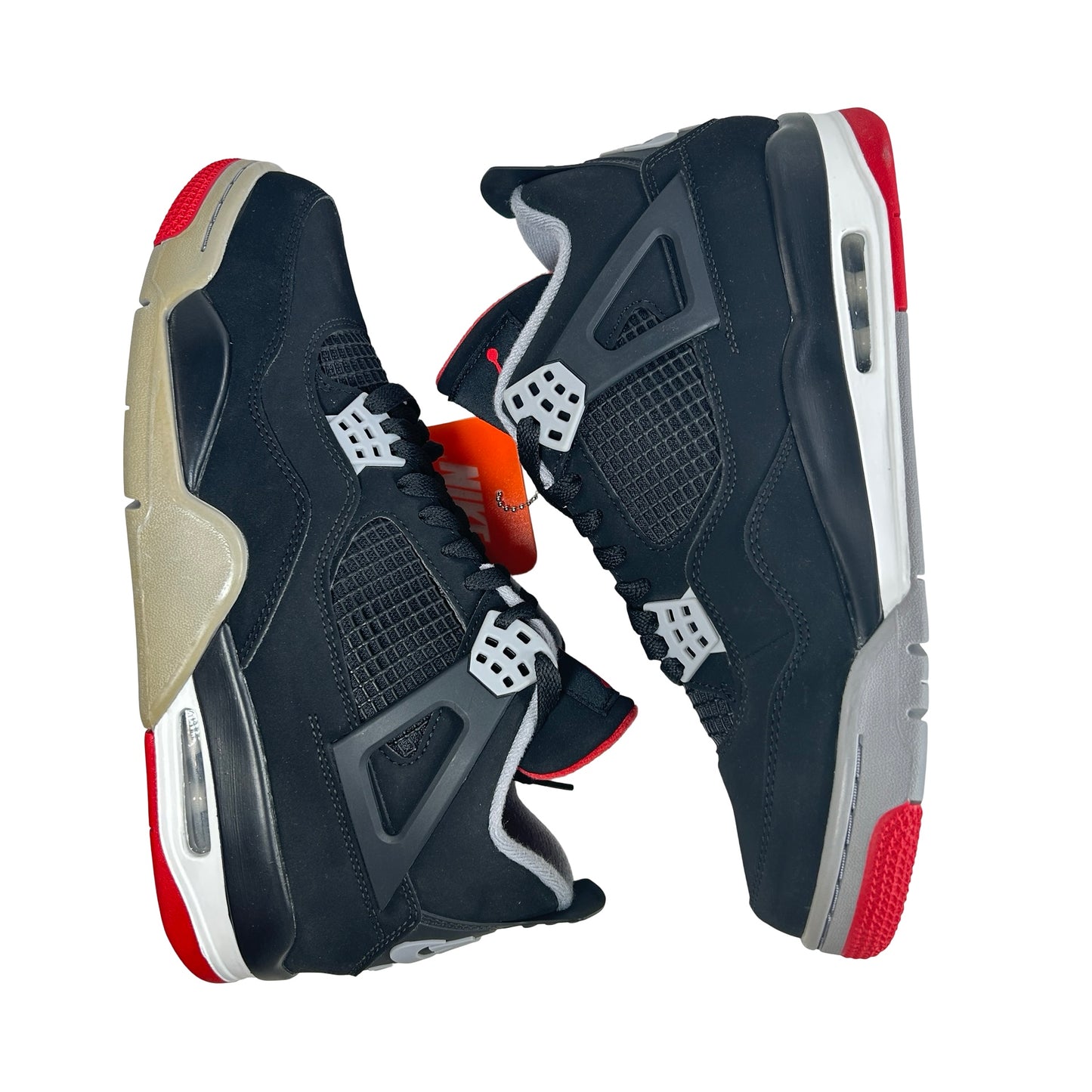 308497 060 Jordan 4 Bred (2019) [CONDITIONAL] - 10 M [Yellowing Midsole)