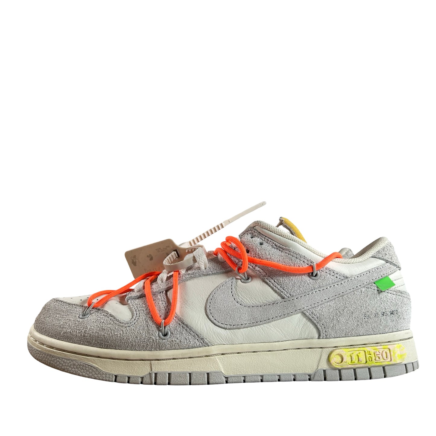 DJ0950 108 Nike Dunk Low Off-White Lot 11 [USED] - 11 M (Used)