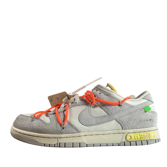 DJ0950 108 Nike Dunk Low Off-White Lot 11 [USED] - 11 M (Used)