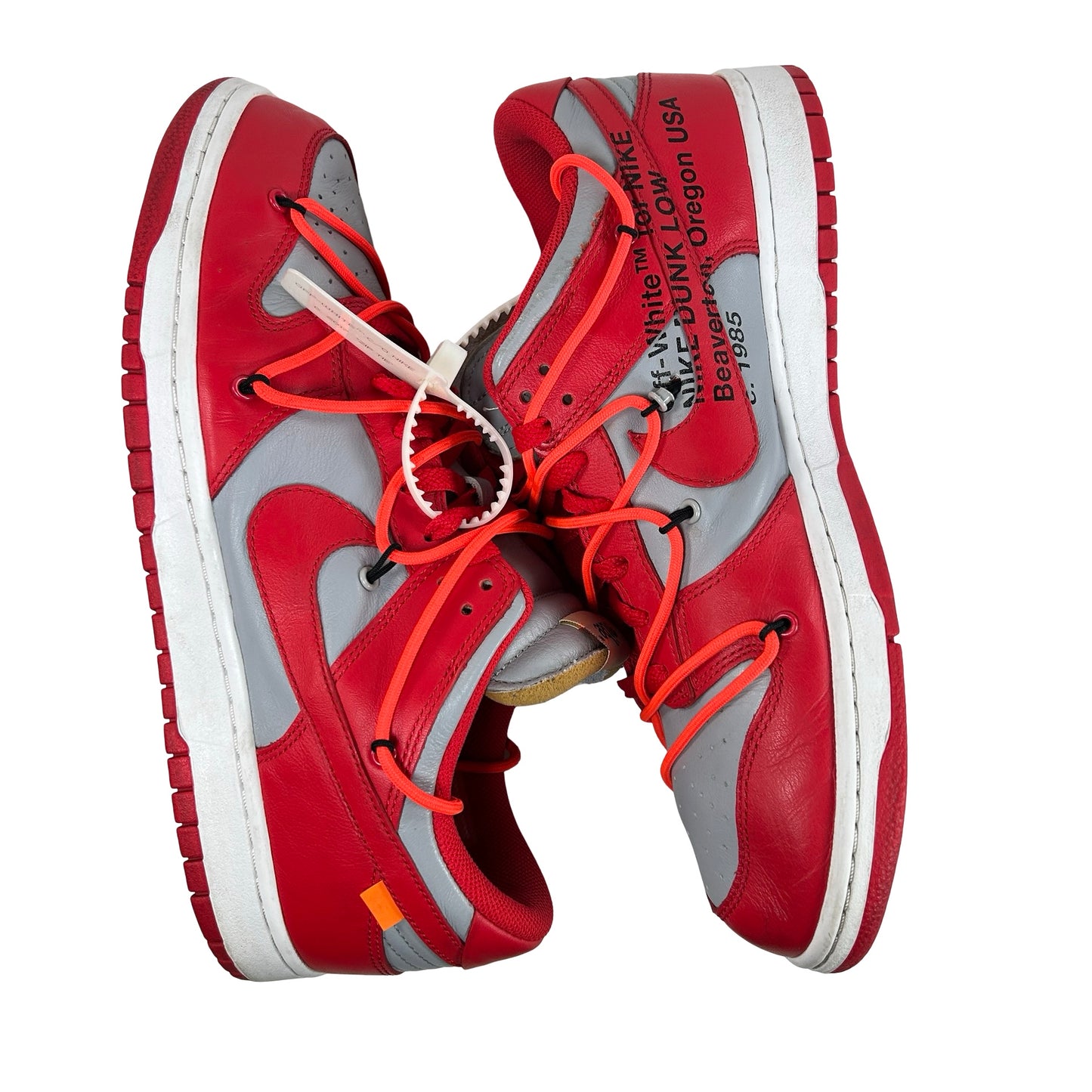 CT0856 600 Dunk Low Off-White Red [USED] - 12 M (Used) (No Box)